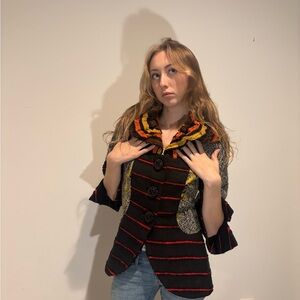 An Ren Striped button Jacket